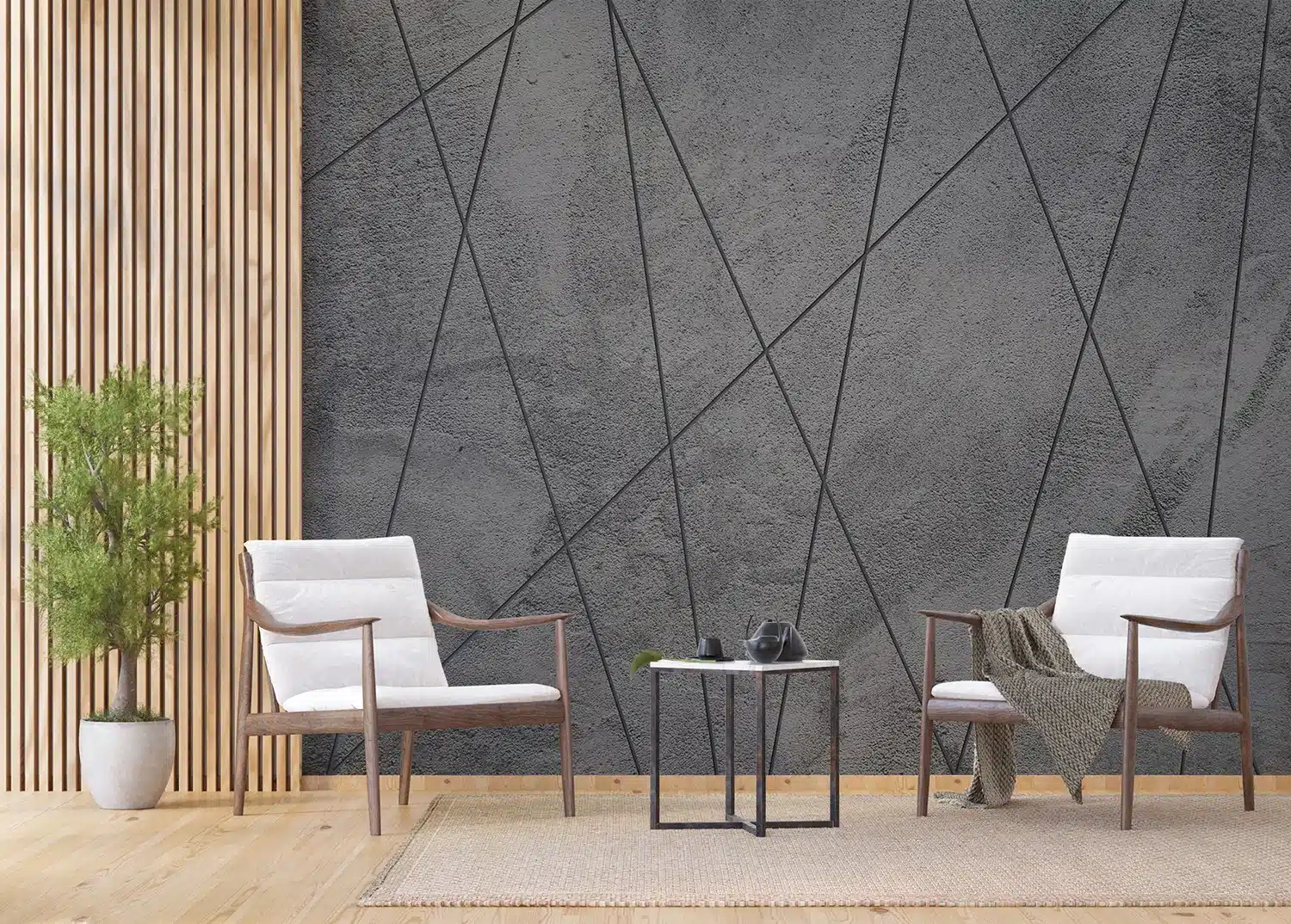 Concrete Lines | Made-to-Measure Wallpaper | Artlook | FTNXXL 1241 2