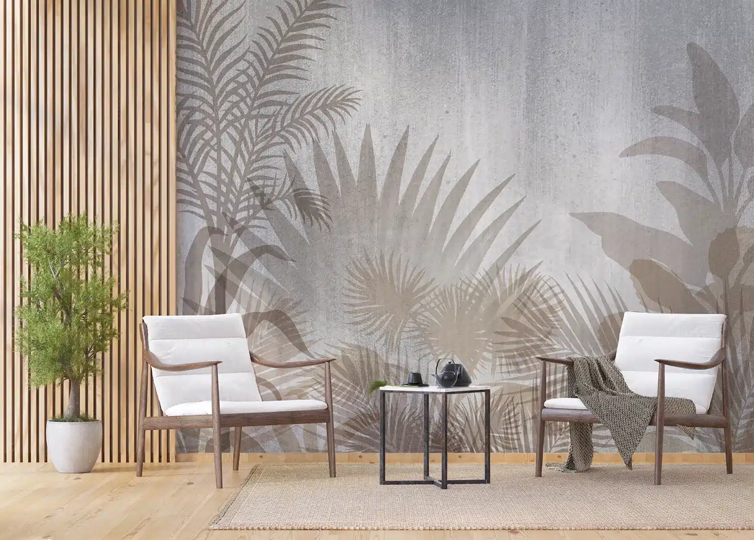 Leaves Silhouettes | Made-to-Measure Wallpaper | Artlook | FTNXXL 1242 2