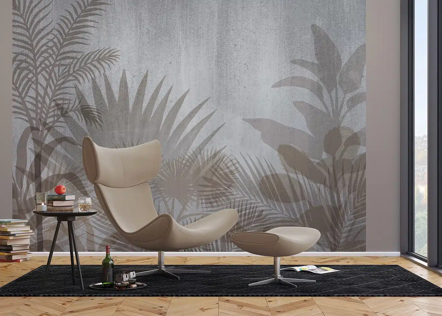 Leaves Silhouettes | Made-to-Measure Wallpaper | Artlook | FTNXXL 1242 3