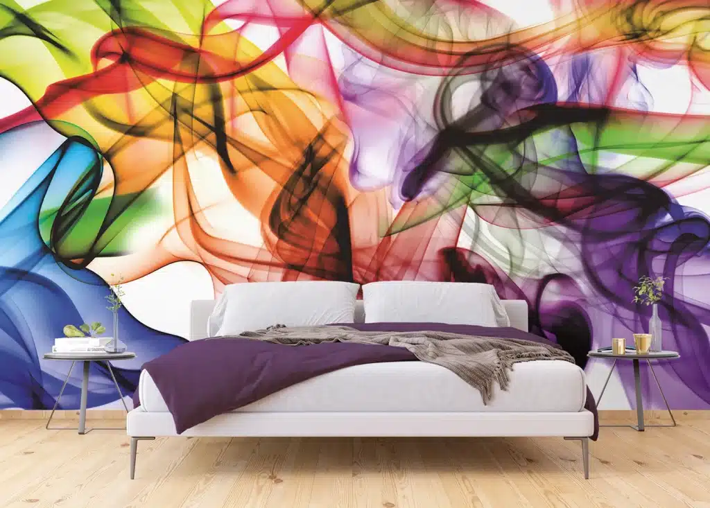 Wall Mural Colorful Smoke, Made to Measure, FTNXXL 1243