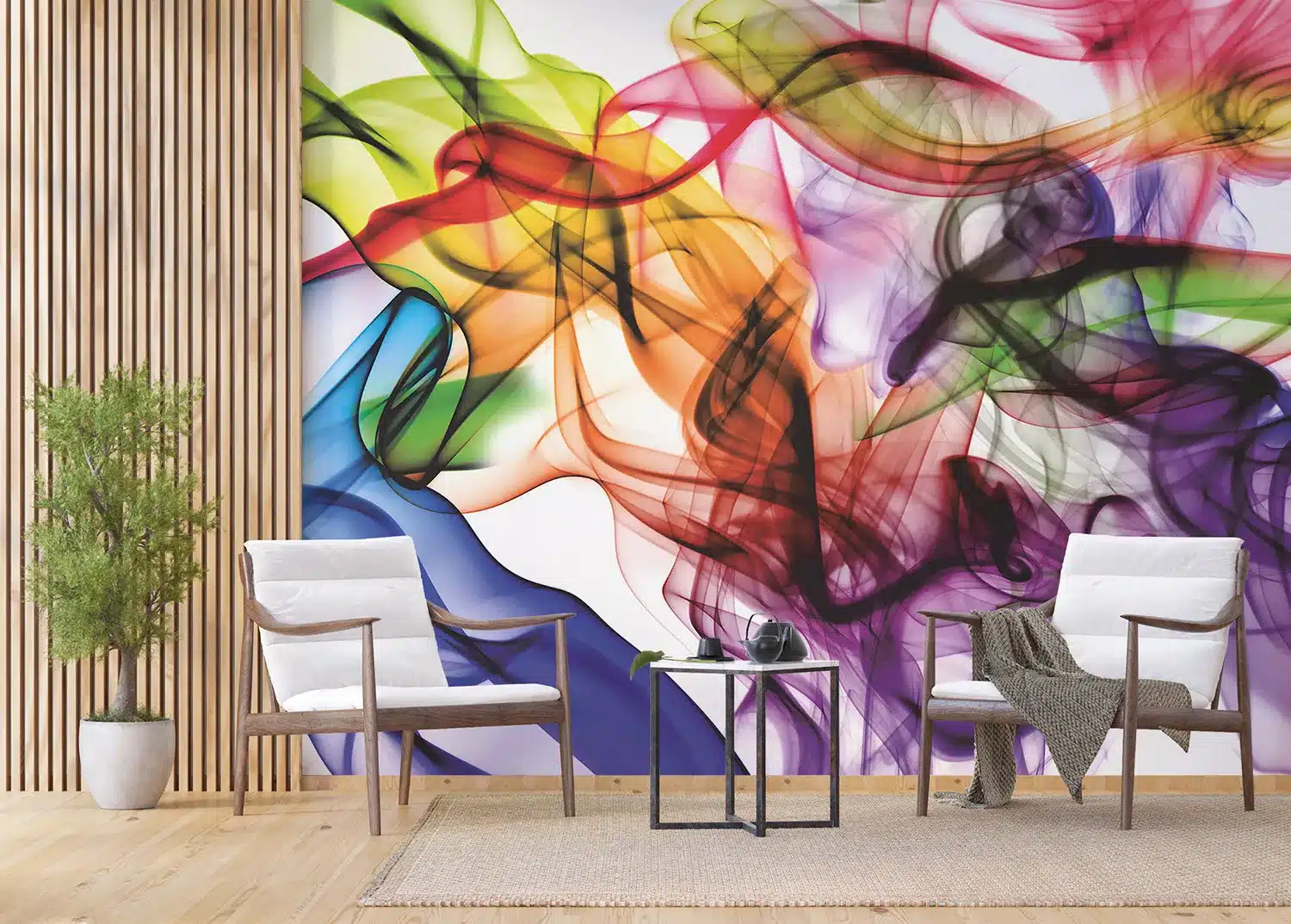 Colorful Smoke | Made-to-Measure Wallpaper | Artlook | FTNXXL 1243 3
