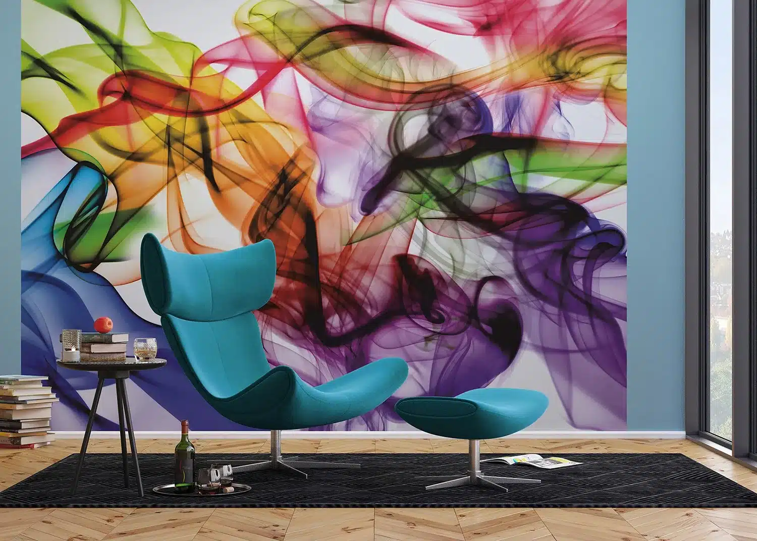 Colorful Smoke | Made-to-Measure Wallpaper | Artlook | FTNXXL 1243 4