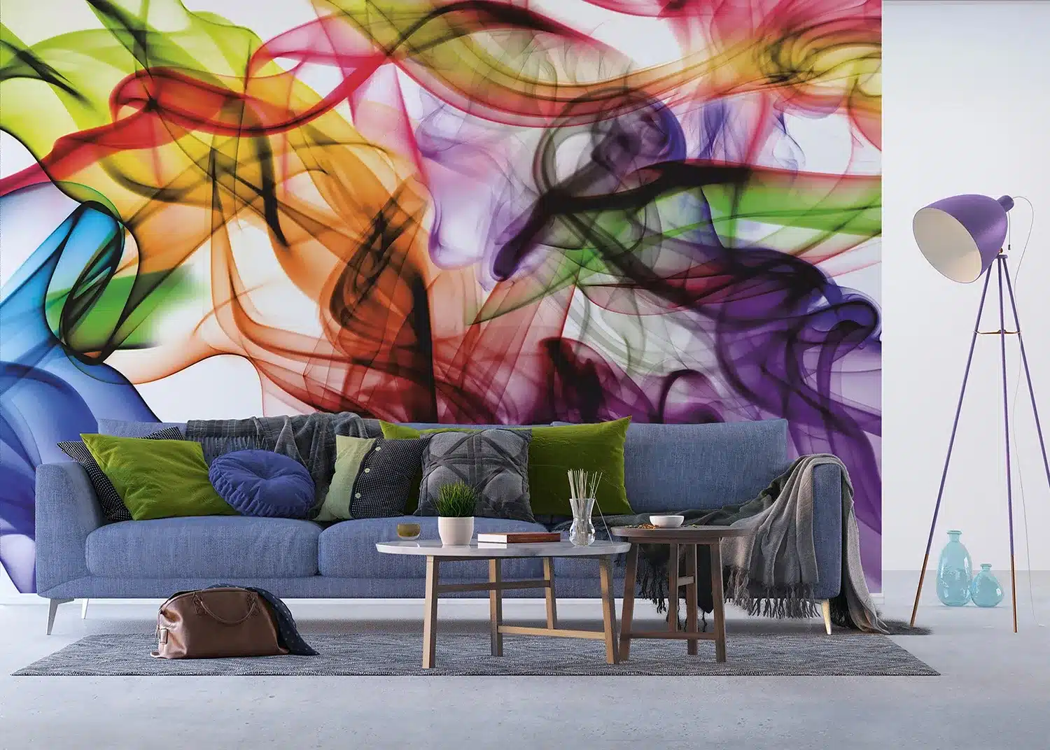 Colorful Smoke | Made-to-Measure Wallpaper | Artlook | FTNXXL 1243 5