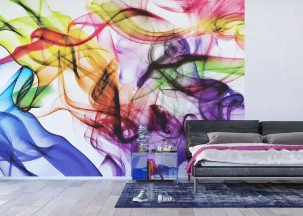 Colorful Smoke | Made-to-Measure Wallpaper | Artlook | FTNXXL 1243