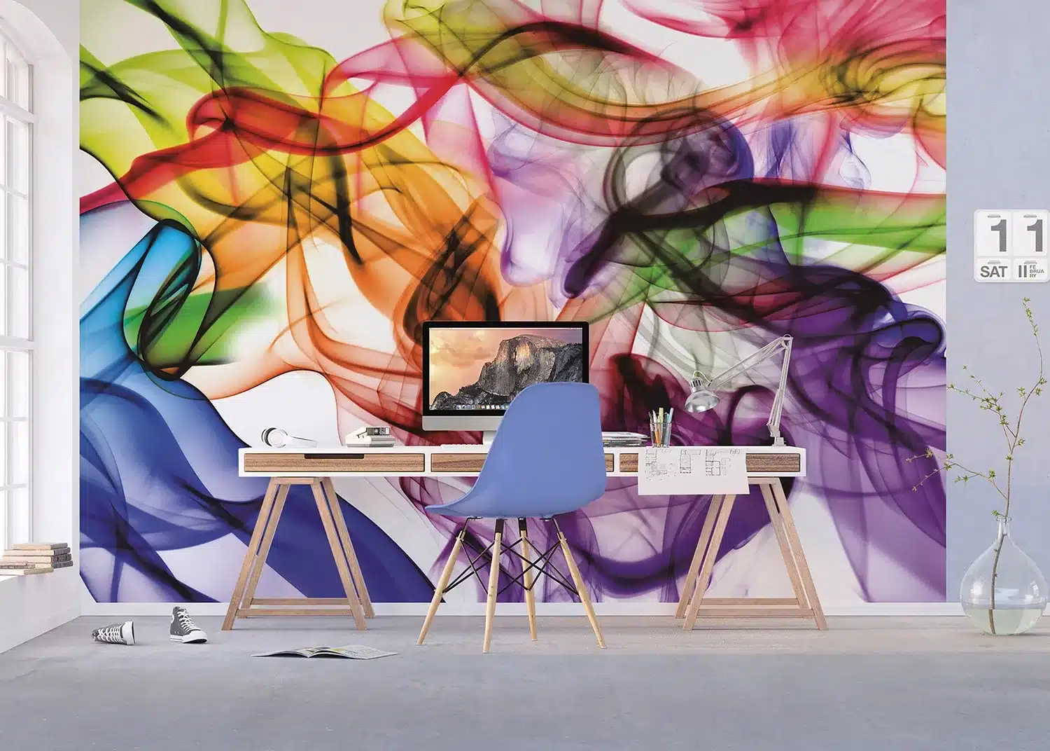 Colorful Smoke | Made-to-Measure Wallpaper | Artlook | FTNXXL 1243 7