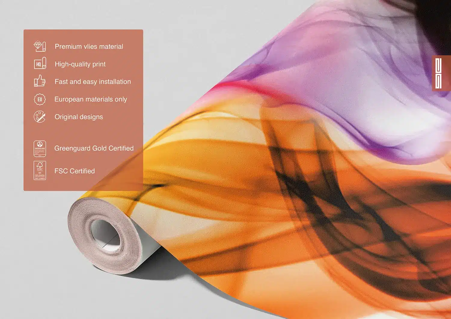 Colorful Smoke | Made-to-Measure Wallpaper | Artlook | FTNXXL 1243 8