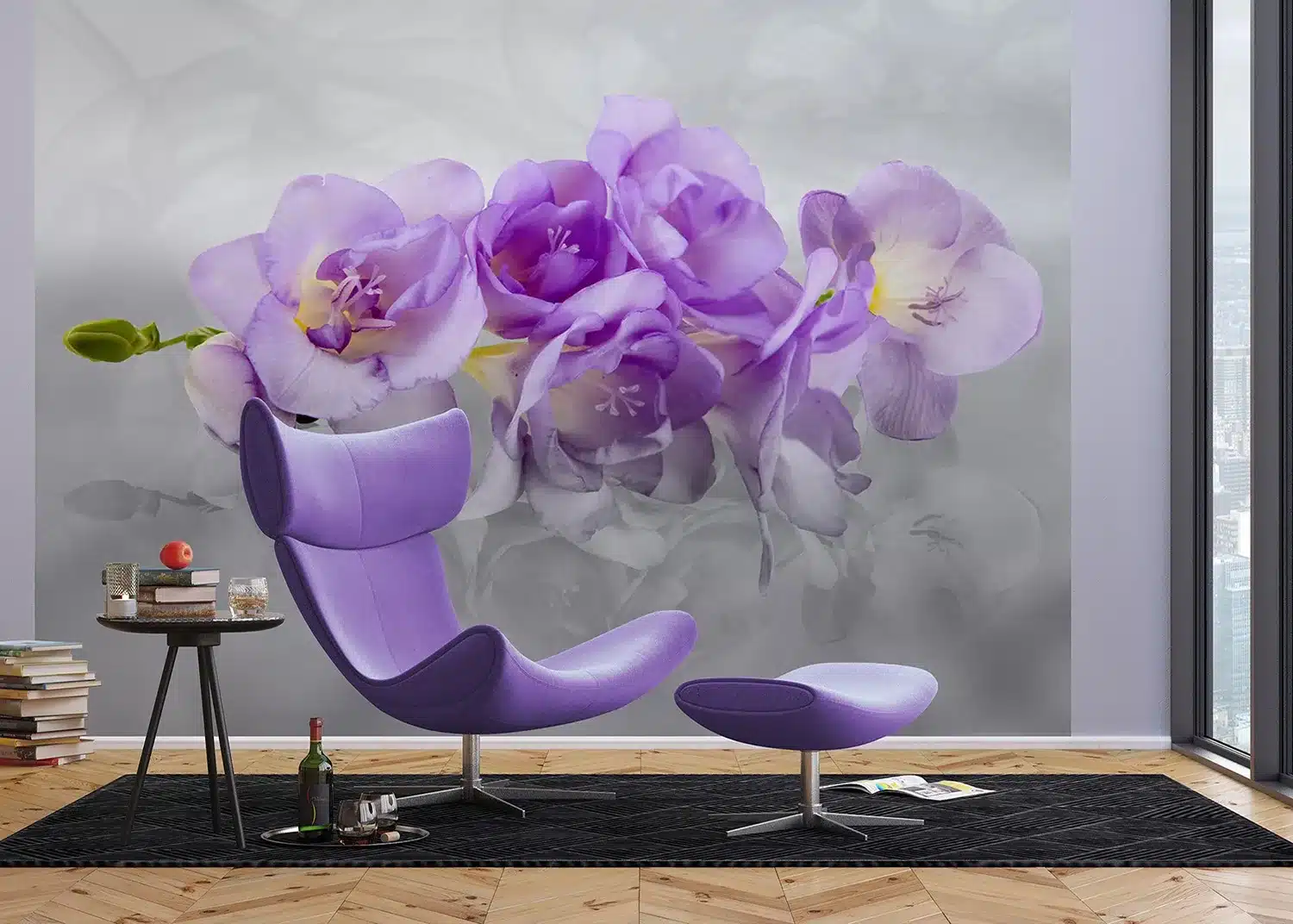 Violet Orchids | Made-to-Measure Wallpaper | Artlook | FTNXXL 2400 3