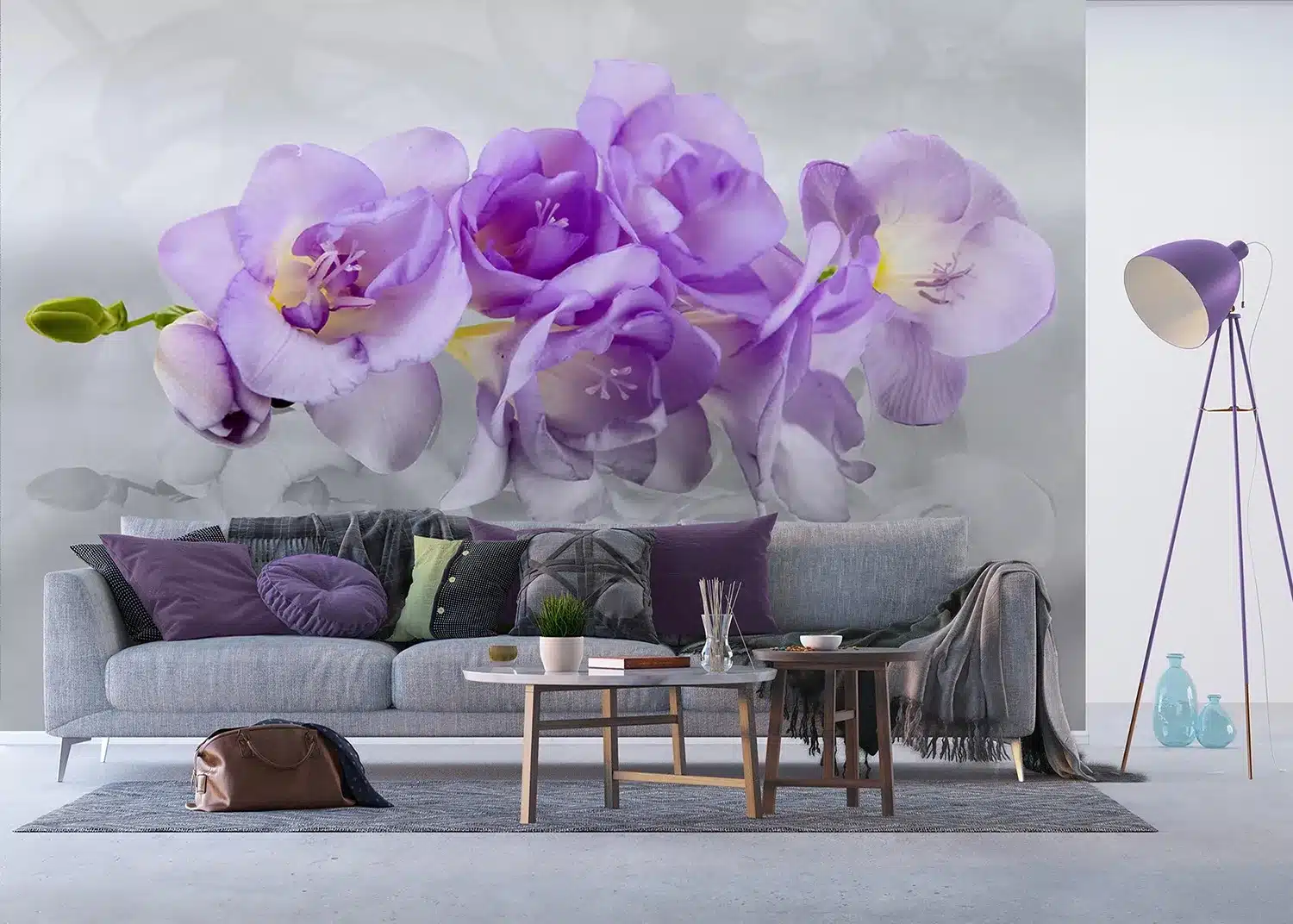 Violet Orchids | Made-to-Measure Wallpaper | Artlook | FTNXXL 2400 4