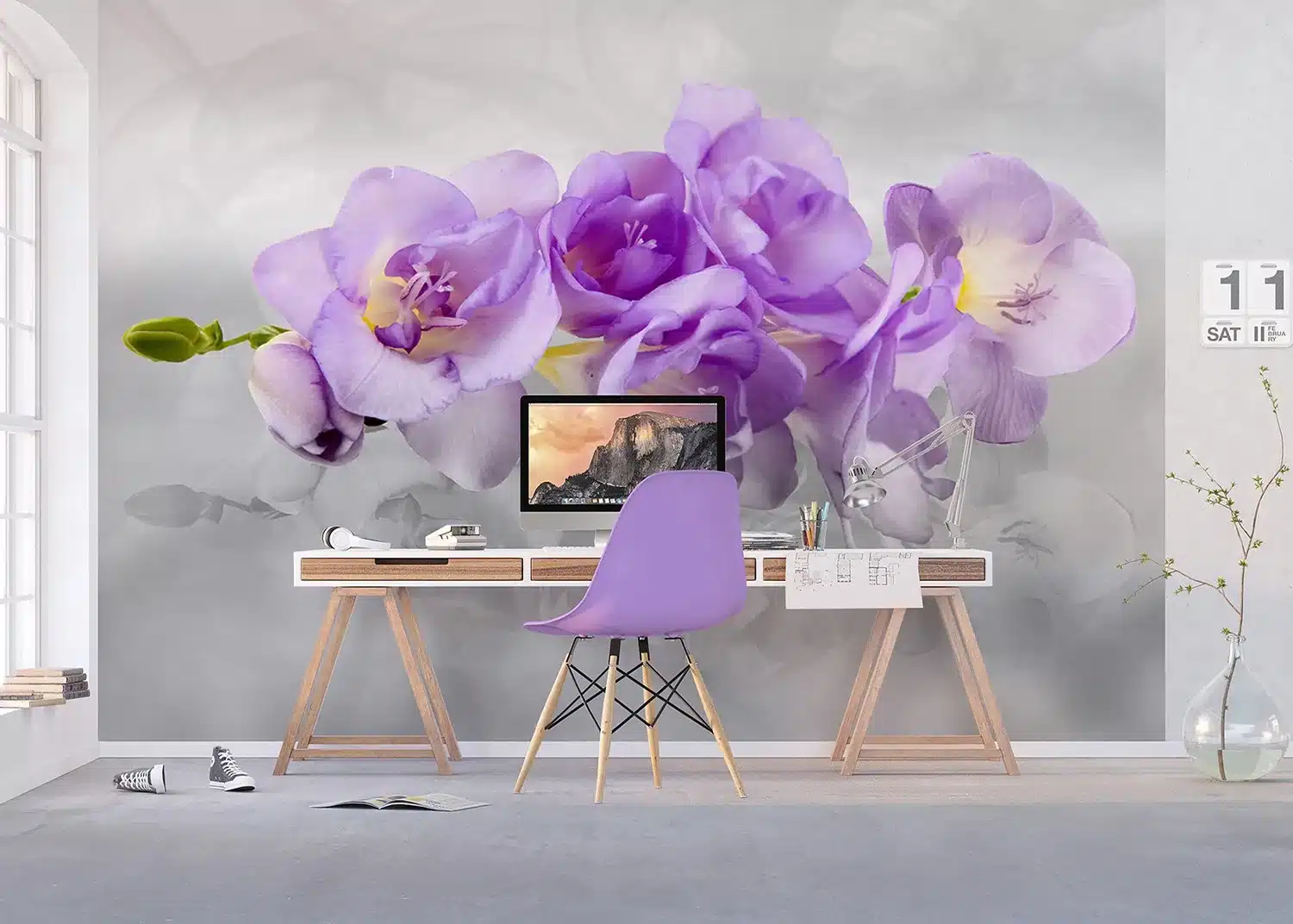 Violet Orchids | Made-to-Measure Wallpaper | Artlook | FTNXXL 2400 6