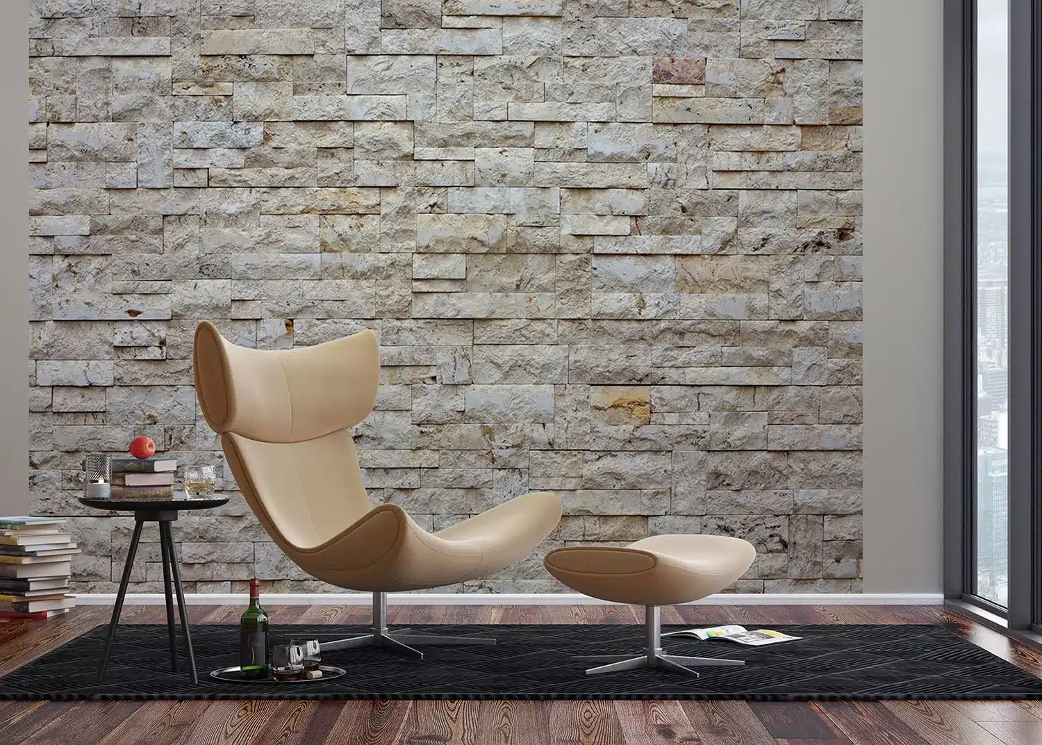 Beige Stonework | Made-to-Measure Wallpaper | Artlook | FTNXXL 2412 3