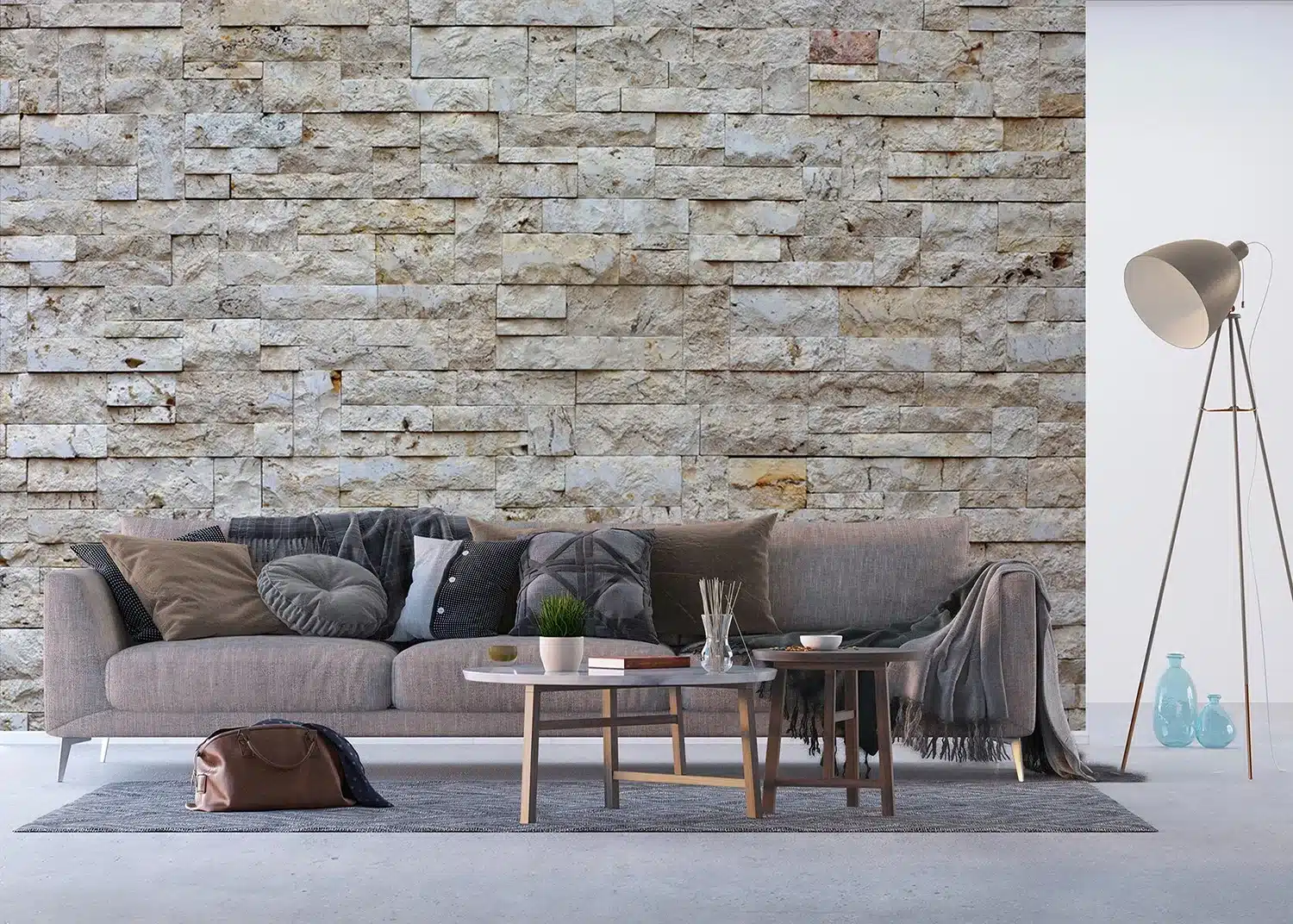 Beige Stonework | Made-to-Measure Wallpaper | Artlook | FTNXXL 2412 4