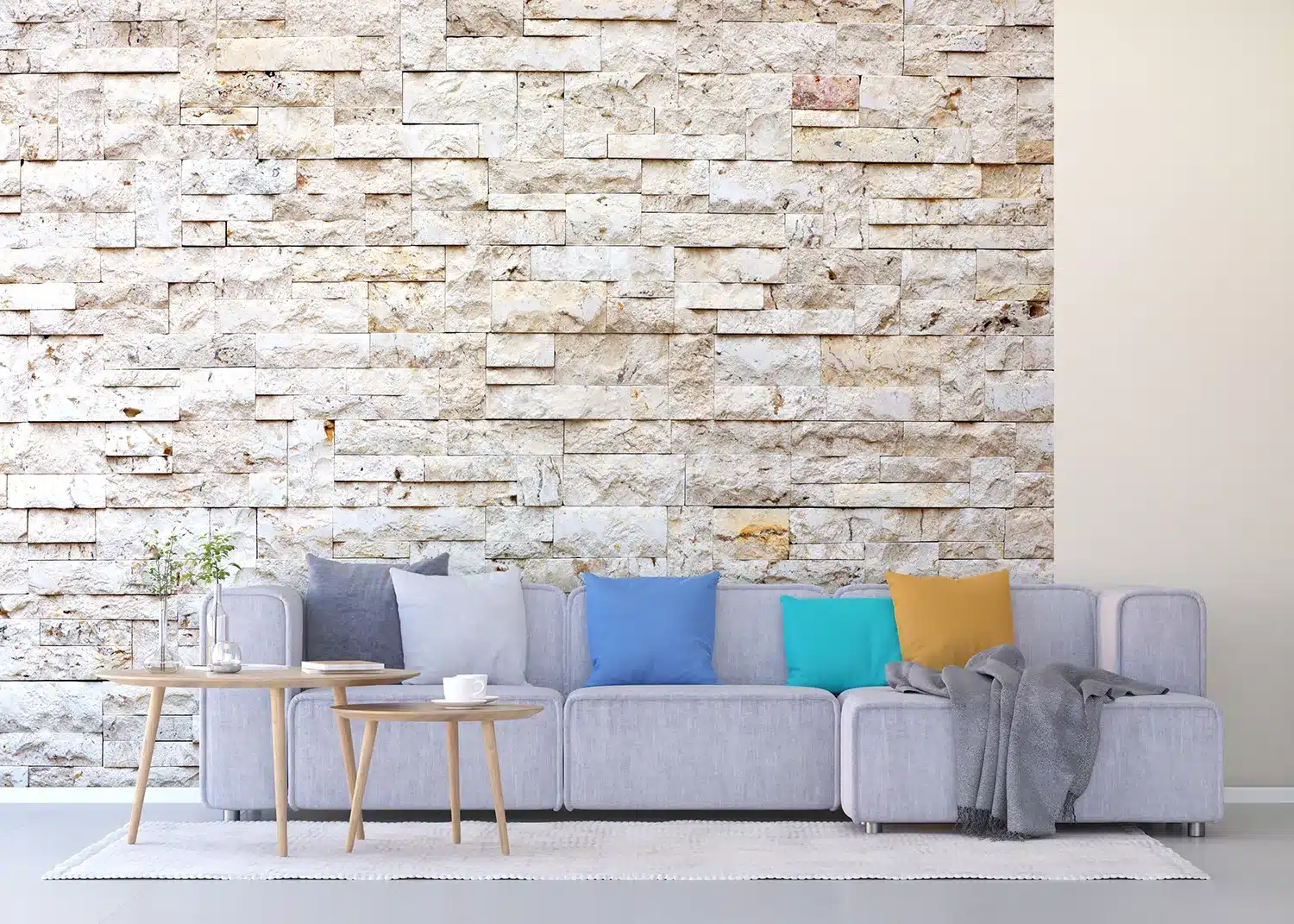 Beige Stonework | Made-to-Measure Wallpaper | Artlook | FTNXXL 2412 5