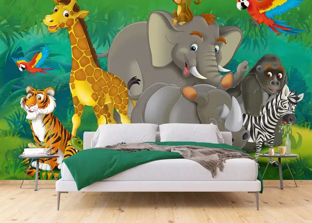 Wall Mural Jungle Animals, Made to Measure, FTNXXL 2420 2