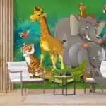 Wall Mural Jungle Animals, 375 x 270 cm, FTNXXL 2420
