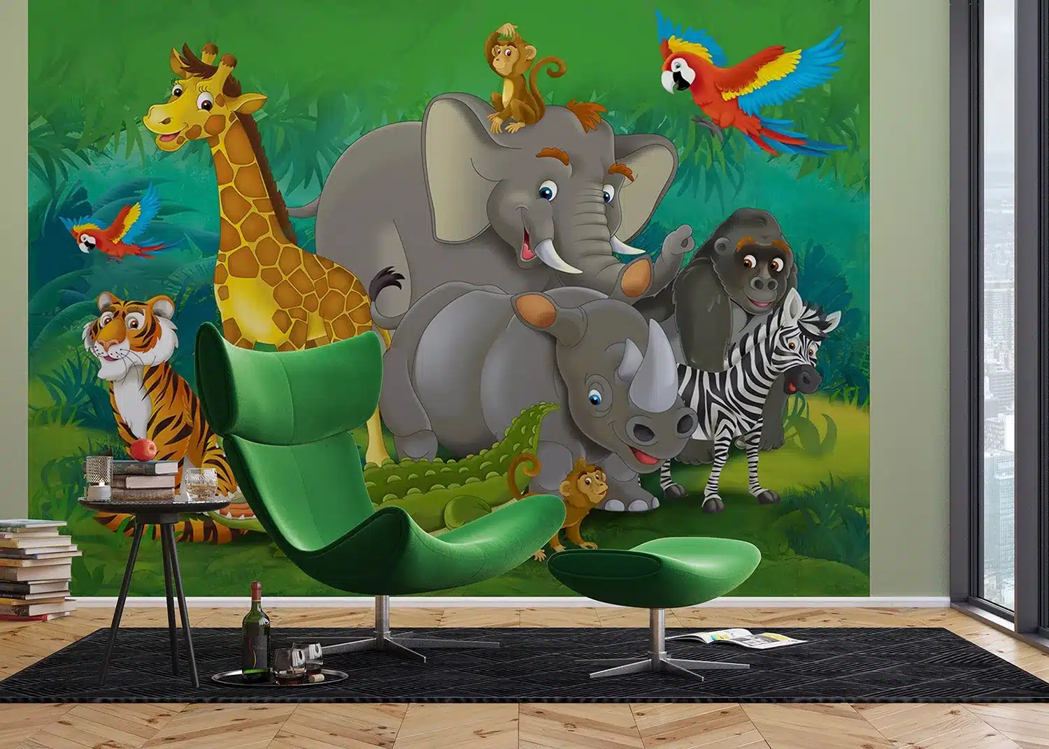Jungle Animals | Made-to-Measure Kids Wallpaper | Artlook | FTNXXL 2420 4