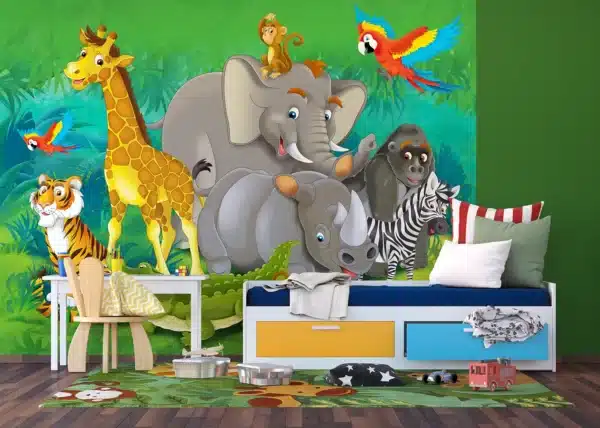 Jungle Animals | Made-to-Measure Kids Wallpaper | Artlook | FTNXXL 2420