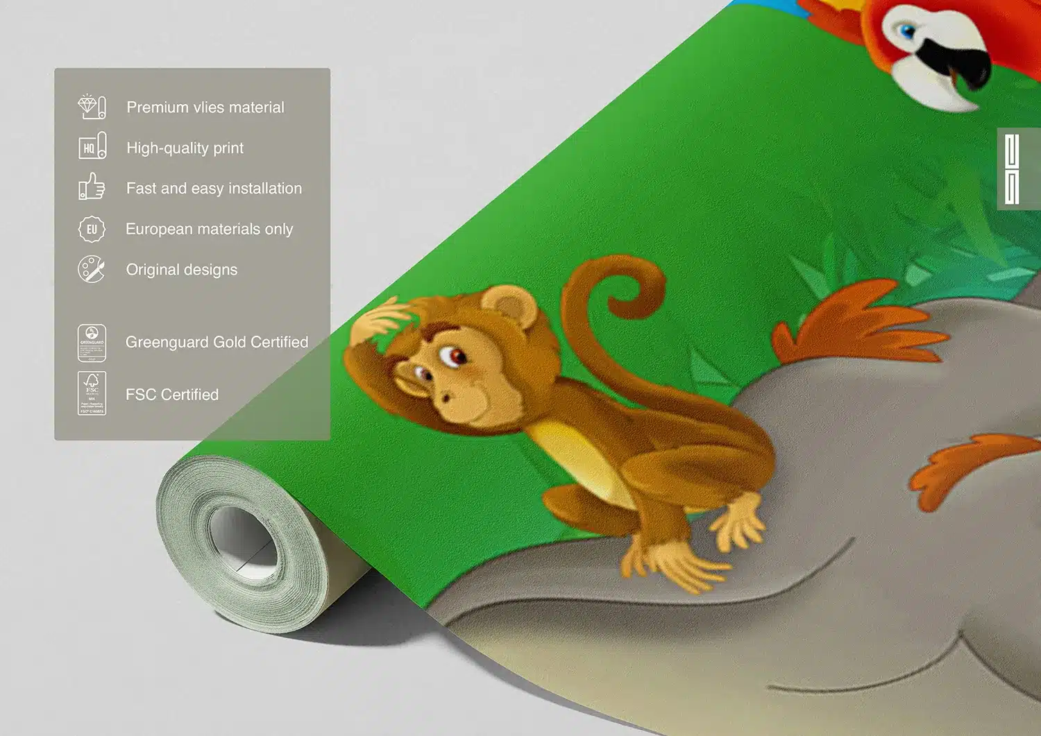 Jungle Animals | Made-to-Measure Kids Wallpaper | Artlook | FTNXXL 2420 5