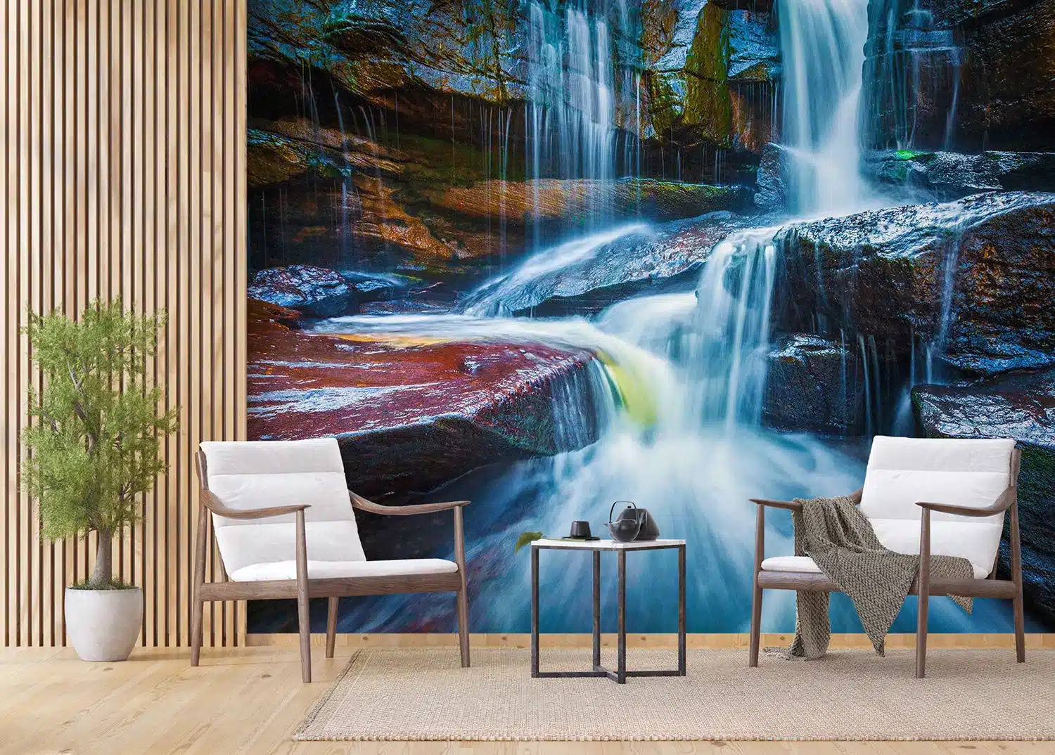 Blue Waterfall | Made-to-Measure Wallpaper | Artlook | FTNXXL 2426 3