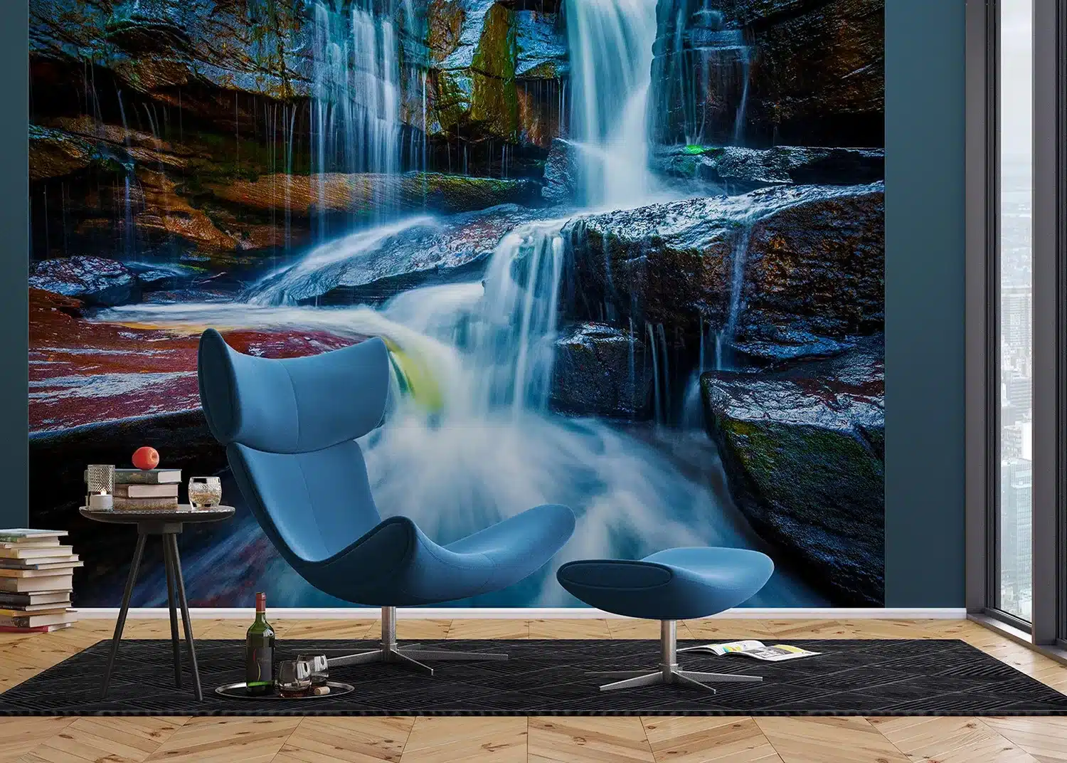 Blue Waterfall | Made-to-Measure Wallpaper | Artlook | FTNXXL 2426 4