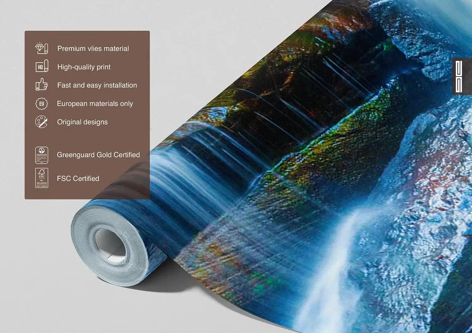 Blue Waterfall | Made-to-Measure Wallpaper | Artlook | FTNXXL 2426 7