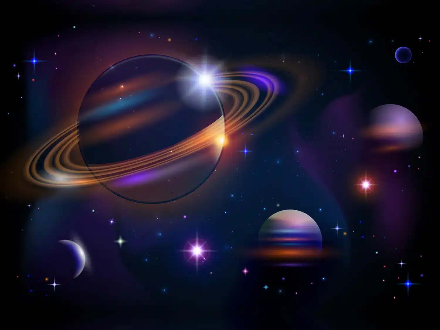 Planetary Parade | Made-to-Measure Wallpaper | Artlook | FTNXXL 2435
