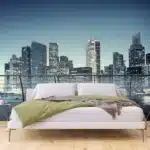 Wall Mural City Skyline at Night, 375 x 270 cm, FTNXXL 2486