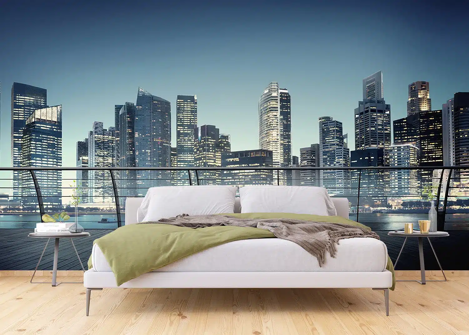 Azure Cityscape | Made-to-Measure Wallpaper | Artlook | FTNXXL 2486 3
