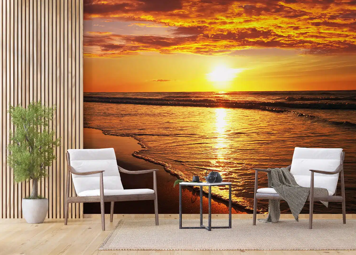 Warm Sea Sunset | Made-to-Measure Wallpaper | Artlook | FTNXXL 2487 2