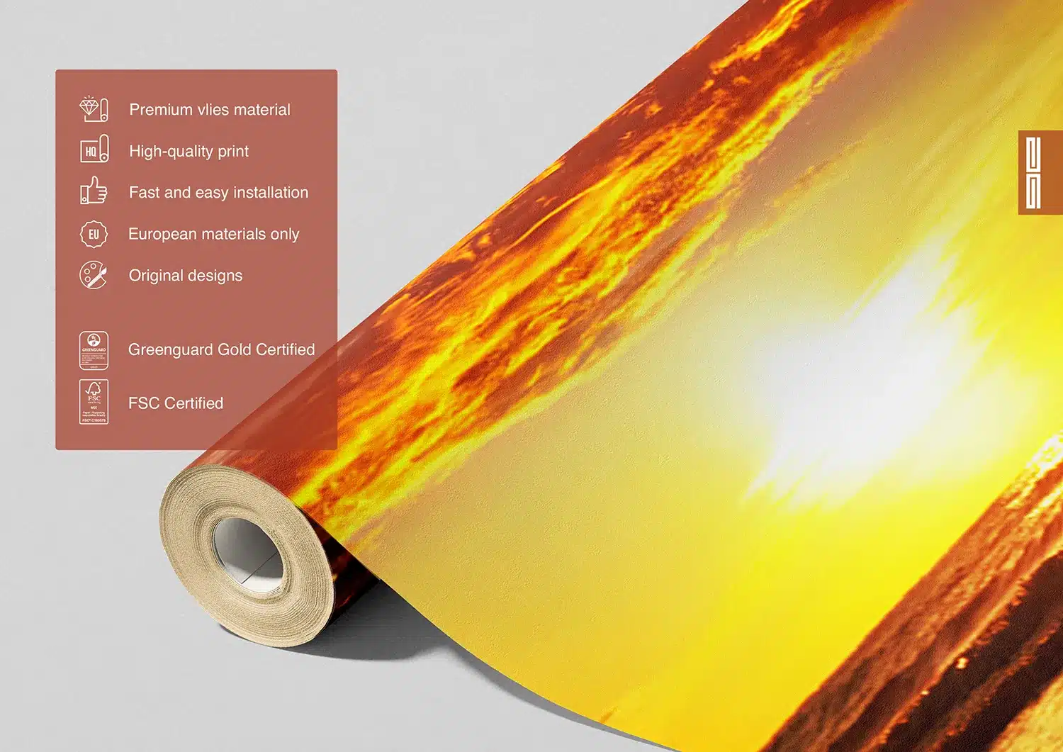 Warm Sea Sunset | Made-to-Measure Wallpaper | Artlook | FTNXXL 2487 7