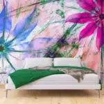 Wall Mural Flower Silhouettes, 375 x 270 cm, FTNXXL 2492