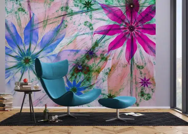 Flowers Silhouettes | Made-to-Measure Wallpaper | Artlook | FTNXXL 2492