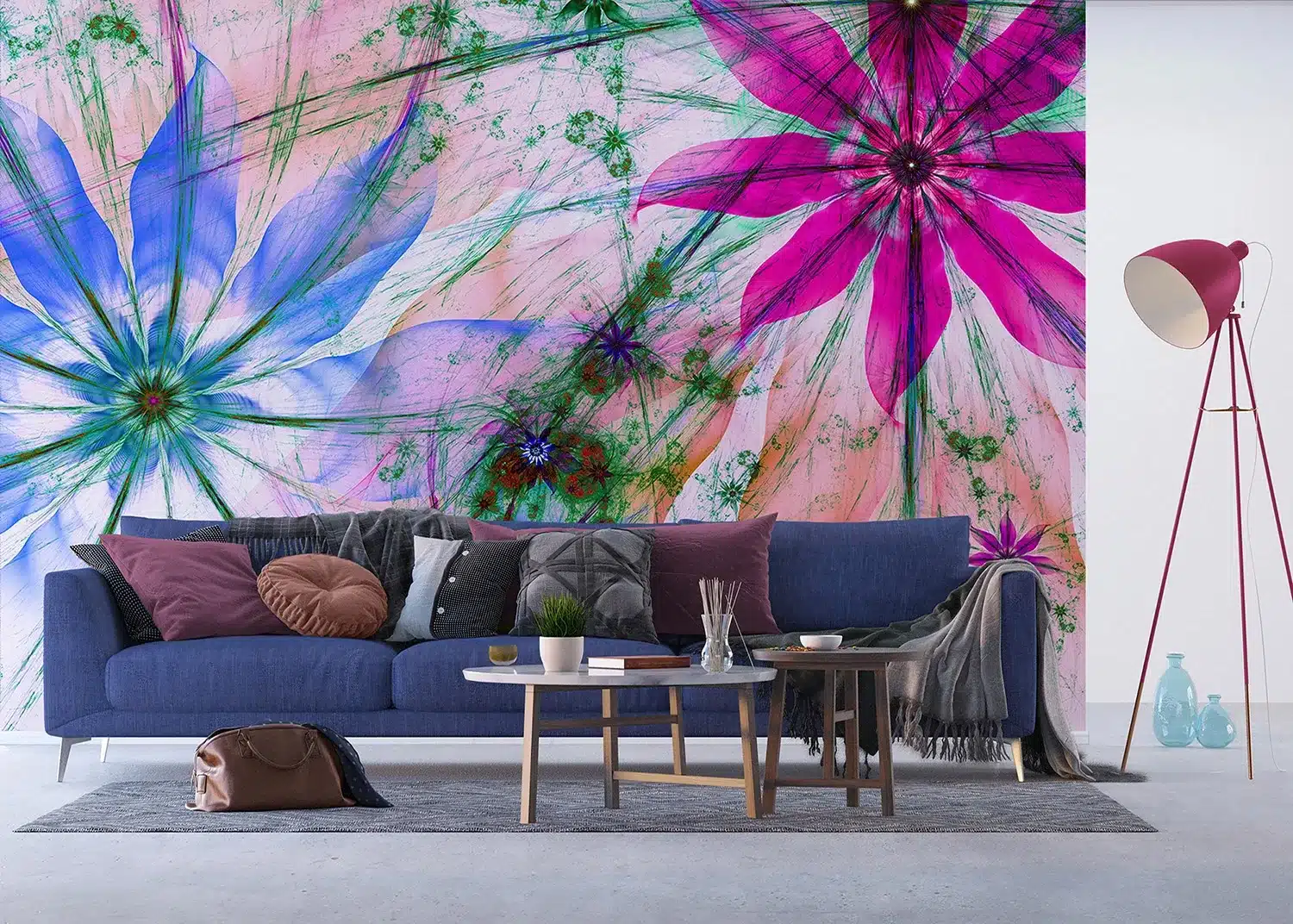 Flowers Silhouettes | Made-to-Measure Wallpaper | Artlook | FTNXXL 2492 4