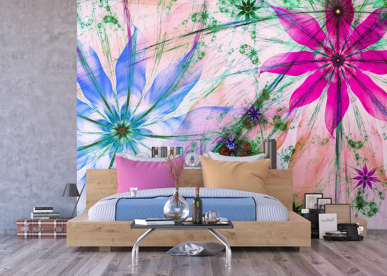 Flowers Silhouettes | Made-to-Measure Wallpaper | Artlook | FTNXXL 2492 5
