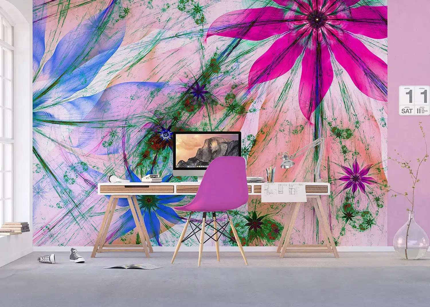 Flowers Silhouettes | Made-to-Measure Wallpaper | Artlook | FTNXXL 2492 6
