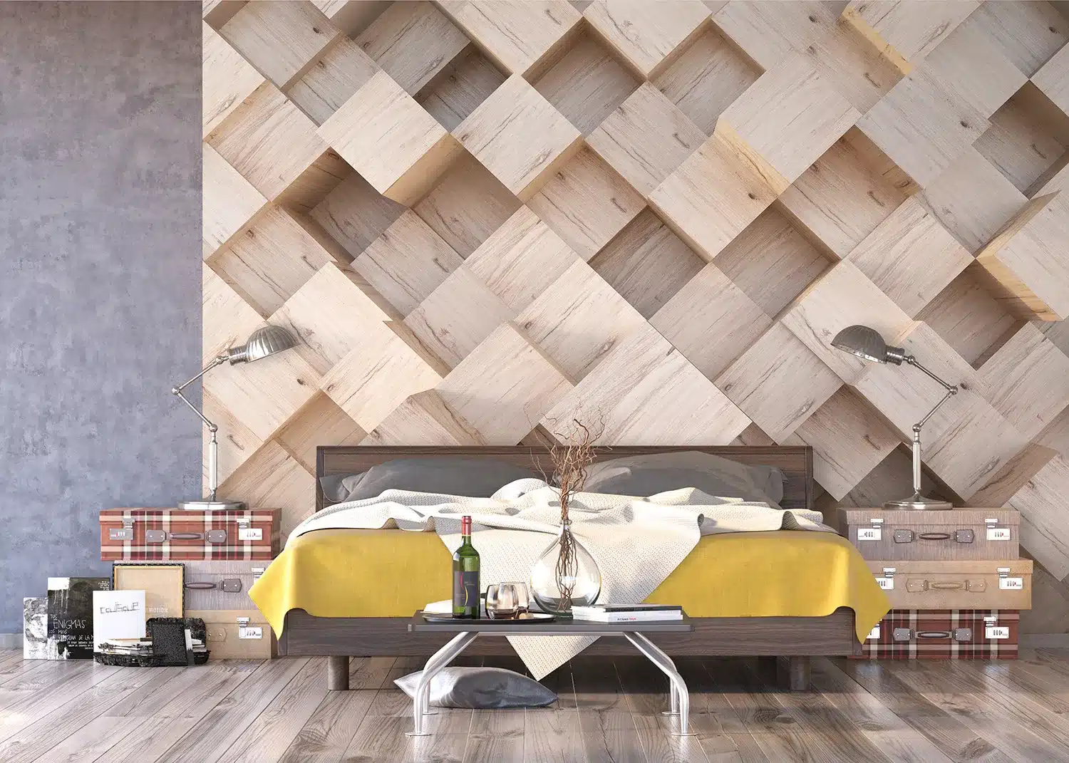 Wooden Cubes | Made-to-Measure Wallpaper | Artlook | FTNXXL 2496 5