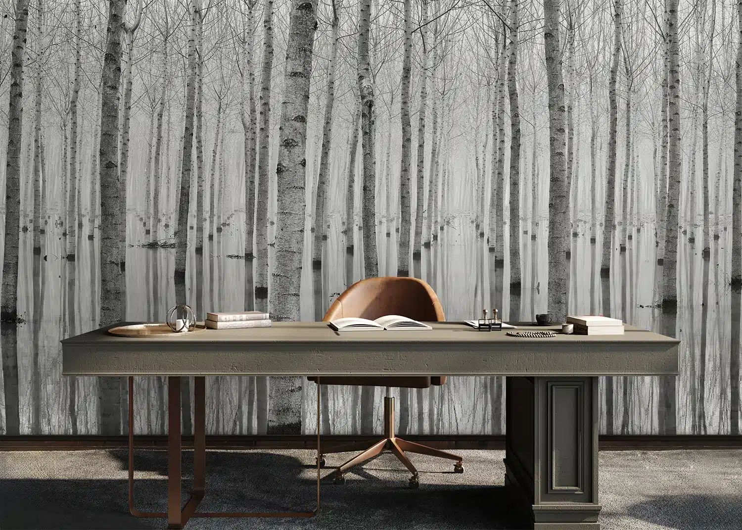 Birch Reflection | Made-to-Measure Wallpaper | Artlook | FTNXXL 3004