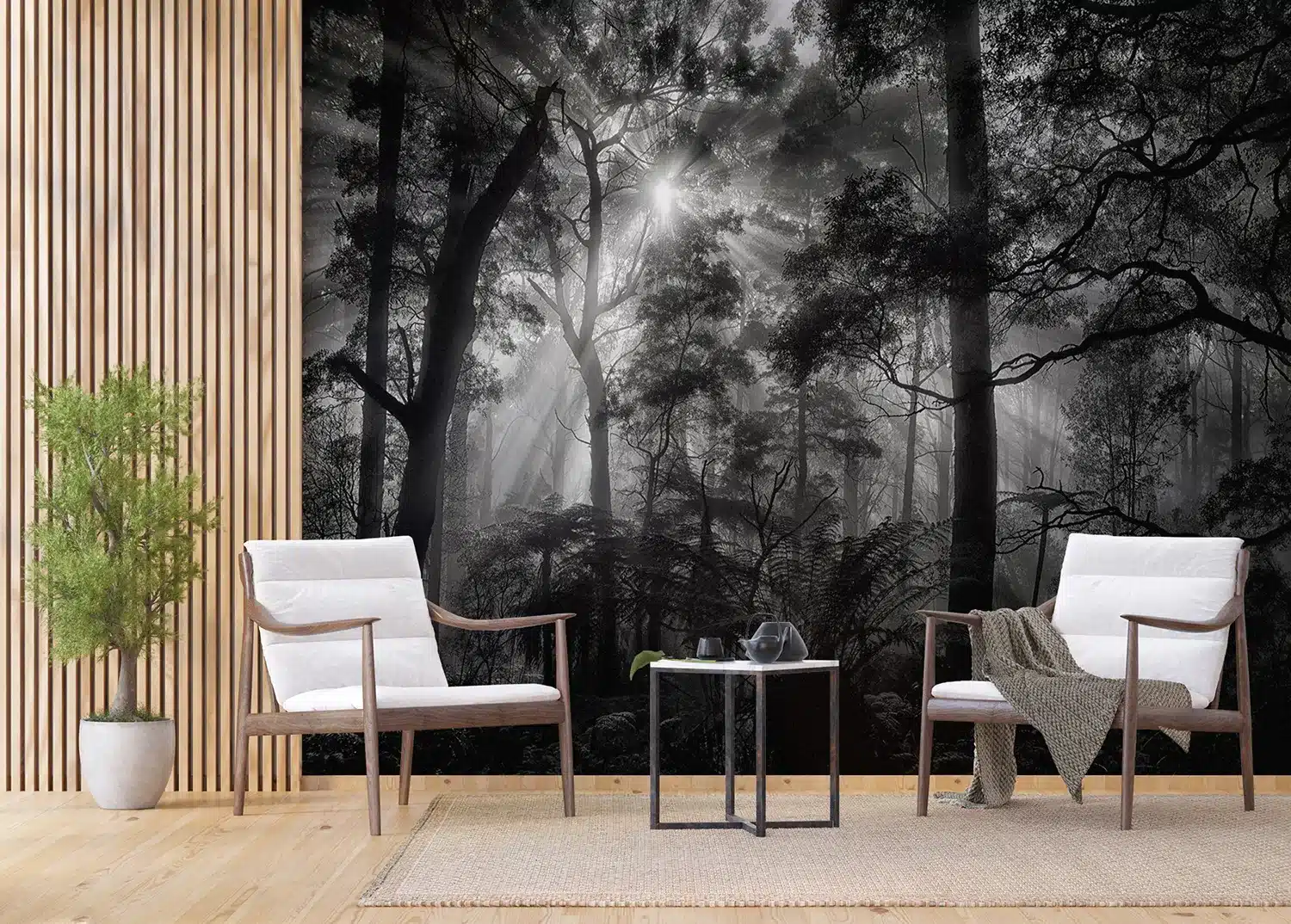 Monochrome Forest | Made-to-Measure Wallpaper | Artlook | FTNXXL 3027 2