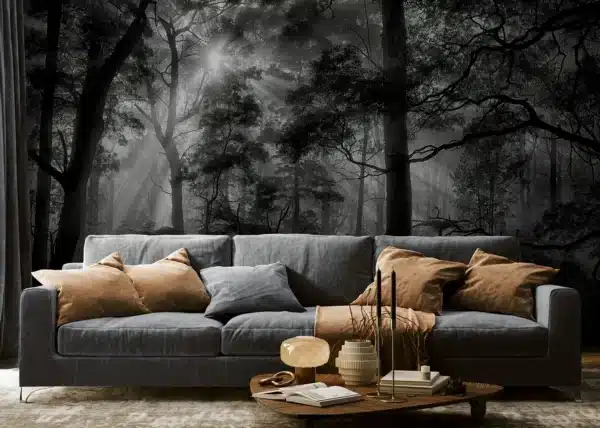 Monochrome Forest | Made-to-Measure Wallpaper | Artlook | FTNXXL 3027