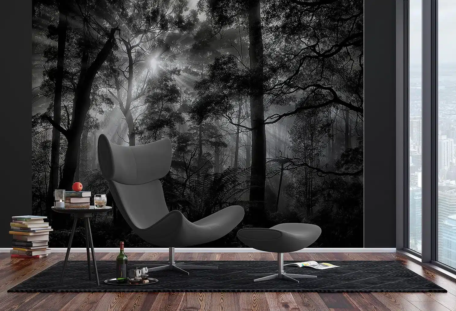Monochrome Forest | Made-to-Measure Wallpaper | Artlook | FTNXXL 3027 4