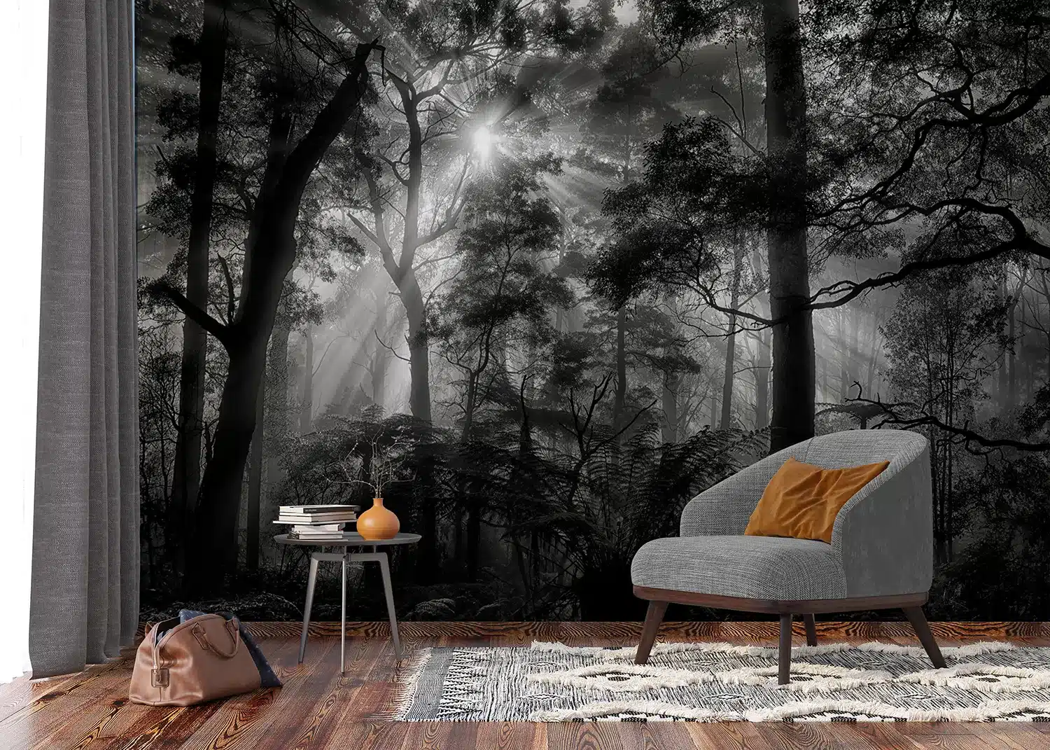 Monochrome Forest | Made-to-Measure Wallpaper | Artlook | FTNXXL 3027 5