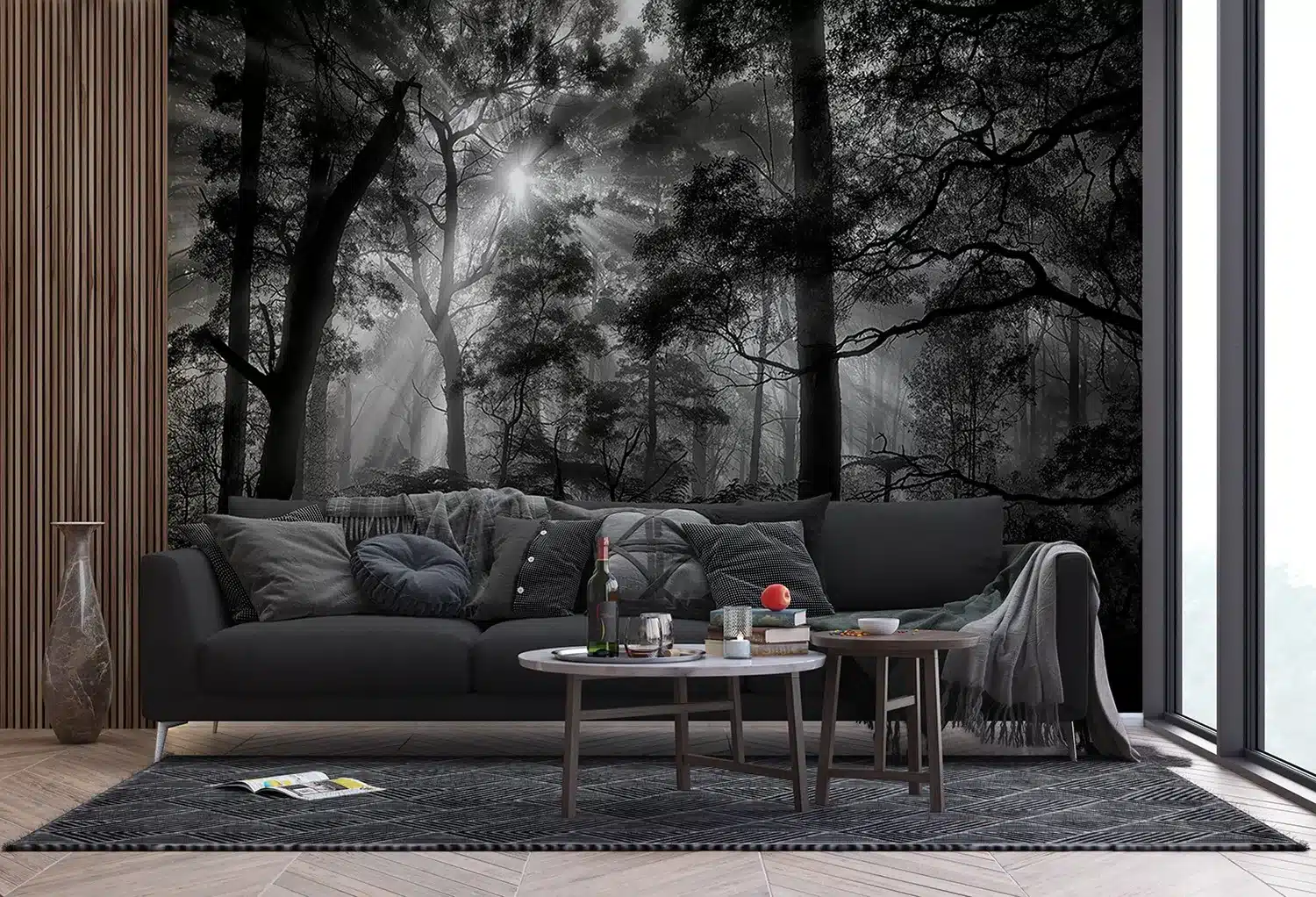 Monochrome Forest | Made-to-Measure Wallpaper | Artlook | FTNXXL 3027 7