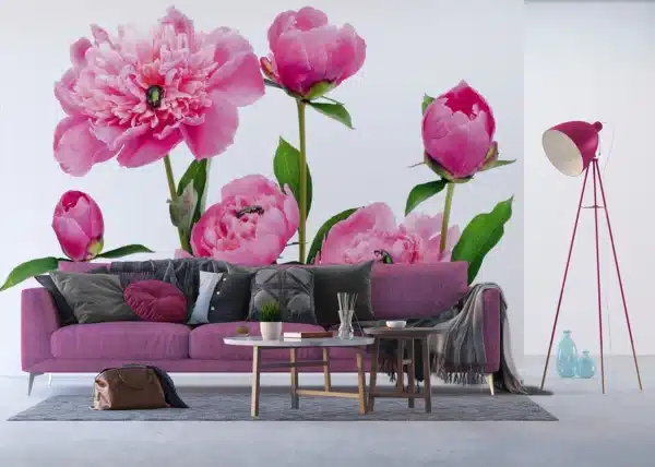 Pink Peonies | Made-to-Measure Wallpaper | Artlook | FTNXXL 0448