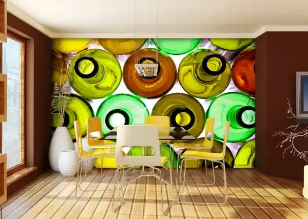 Glass Bottles | Made-to-Measure Wallpaper | Artlook | FTNXXL 0319