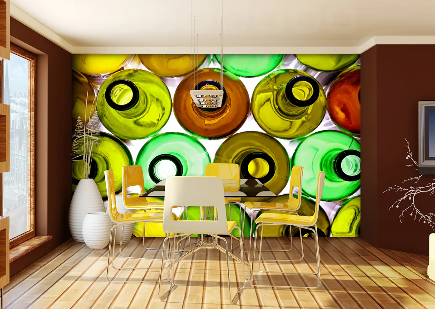 Glass Bottles | Made-to-Measure Wallpaper | Artlook | FTNXXL 0319