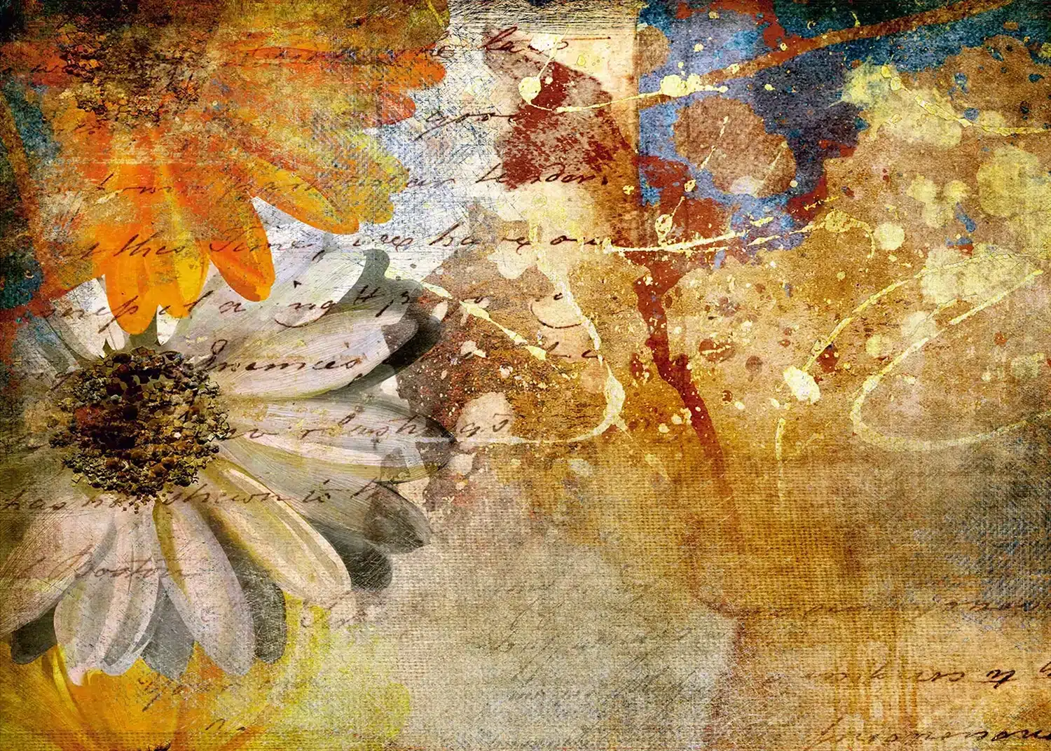 Floral Canvas Composition | Made-to-Measure Wallpaper | Artlook | FTNXXL 0335