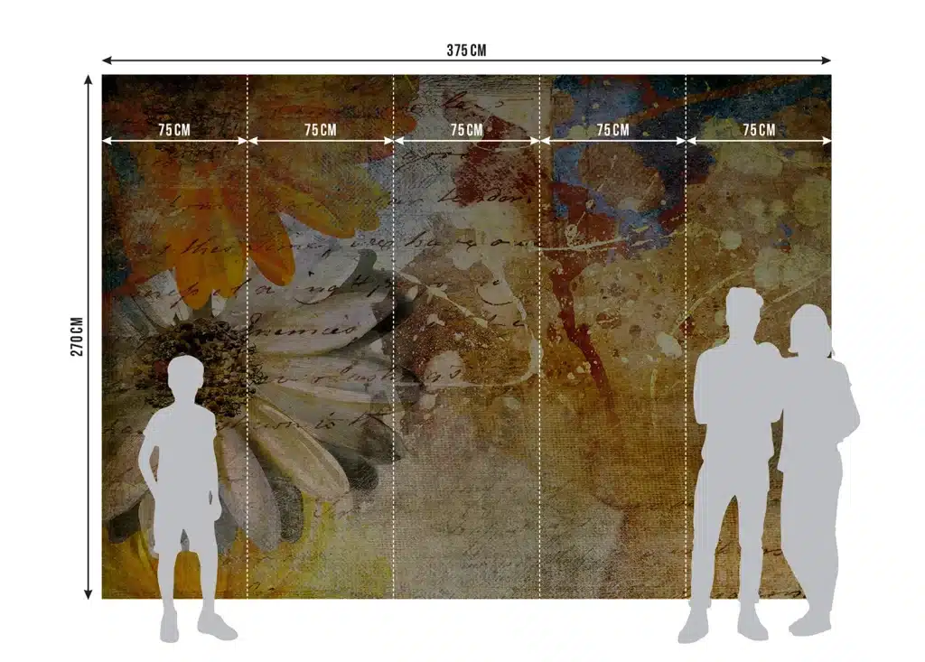 Wall Mural Floral Paintings, Made to Measure, FTNXXL 0335 8