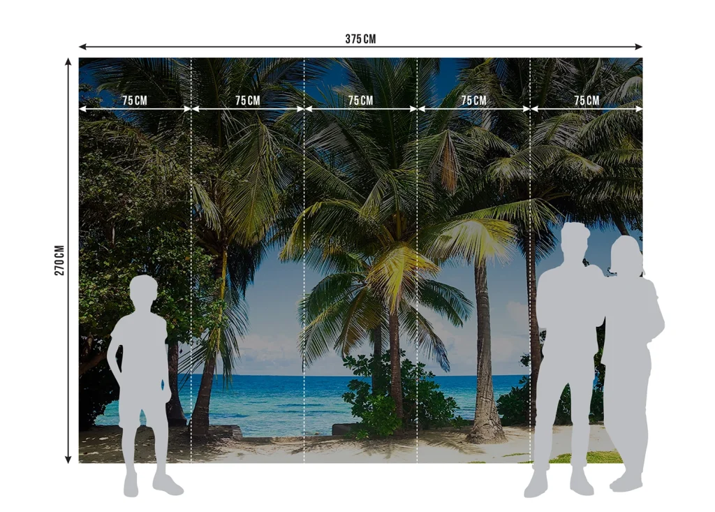 Wall Mural Palms, Made to Measure, FTNXXL 0384 8