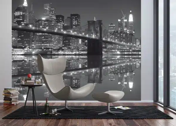 Brooklyn Bridge Night Sight | Made-to-Measure Wallpaper | Artlook | FTNXXL 0471