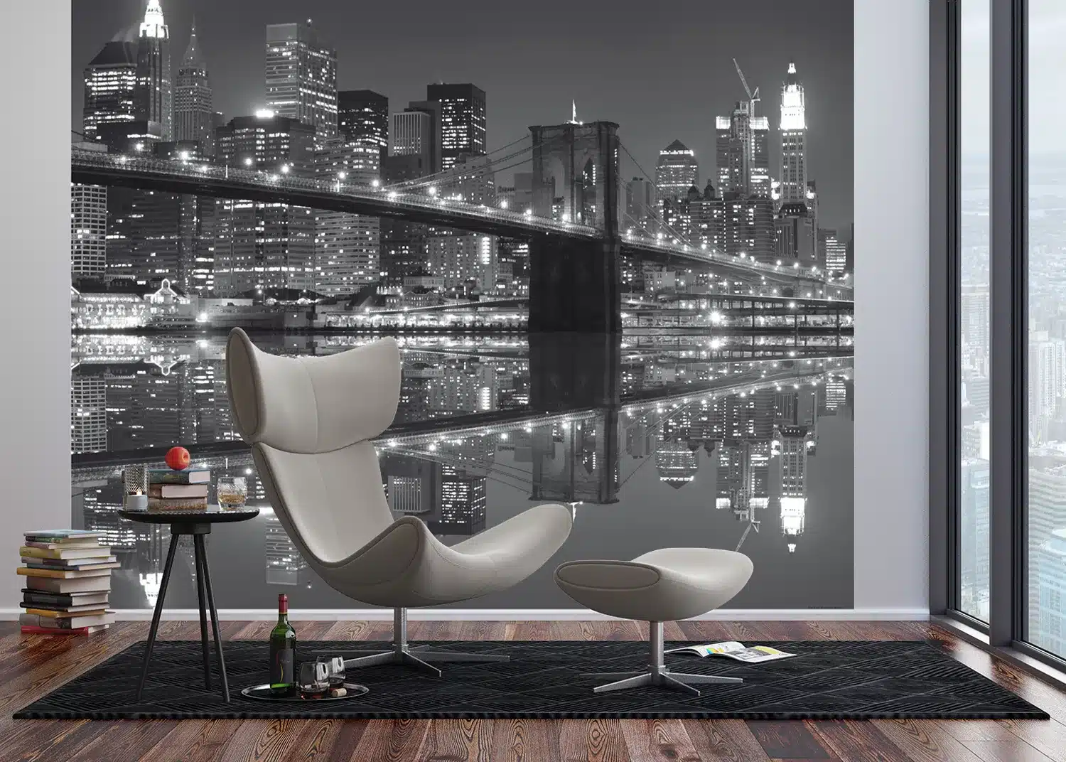 Brooklyn Bridge Night Sight | Made-to-Measure Wallpaper | Artlook | FTNXXL 0471