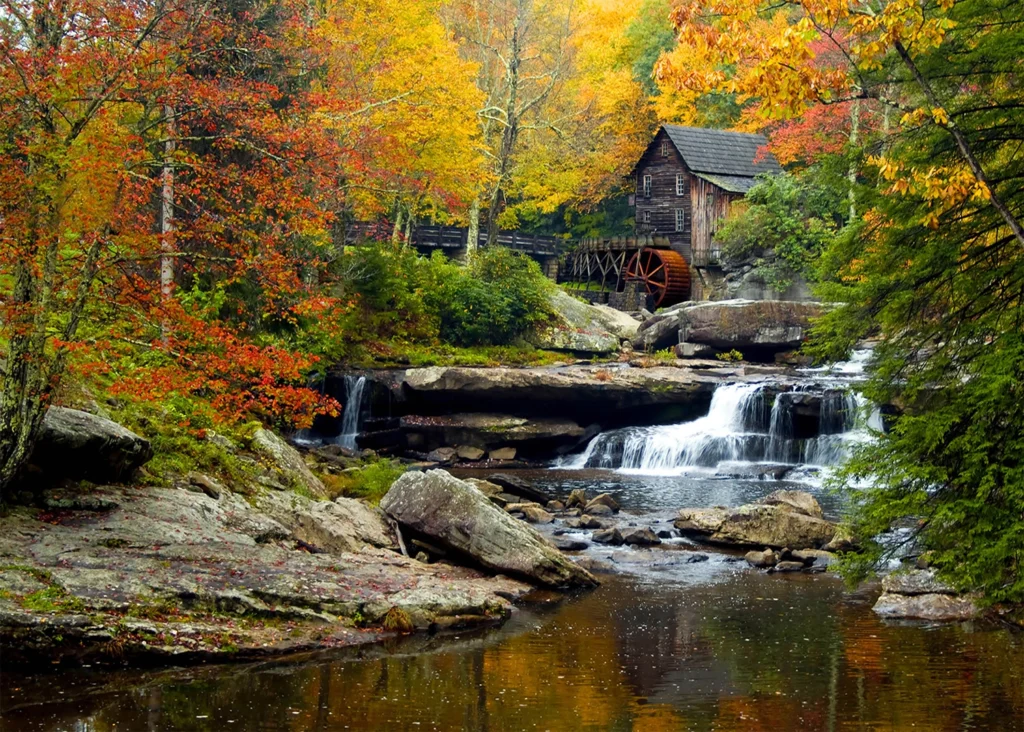 Wall Mural Autumn Mill, Made to Measure, FTNXXL 1116